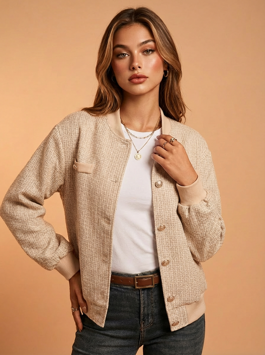 Button Up Long Sleeve Jacket