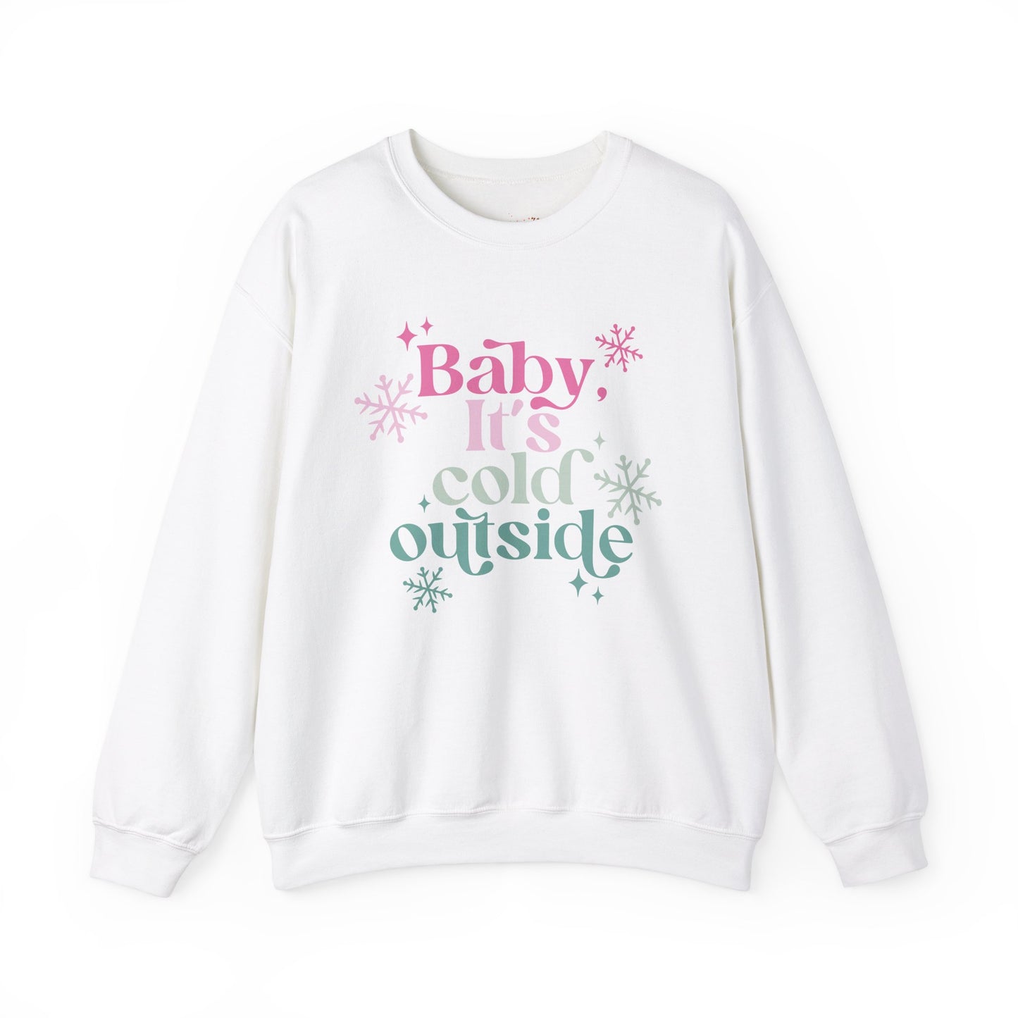 Baby It's Cold Outside Heavy Blend™ Crewneck Sweatshirt Christmas Gift Winter Cozy