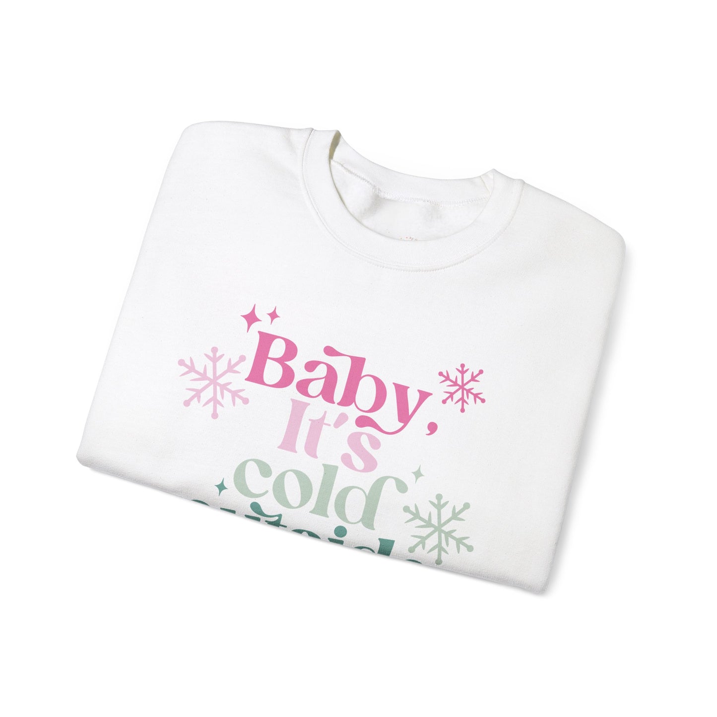 Baby It's Cold Outside Heavy Blend™ Crewneck Sweatshirt Christmas Gift Winter Cozy