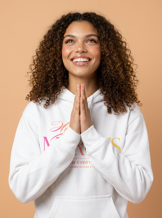 'His Mercies' Pastel Gradient Faith Hoodie
