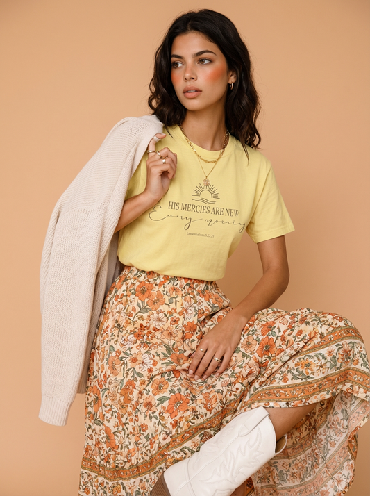 His Mercies Are New Everyday Heavyweight T-Shirt