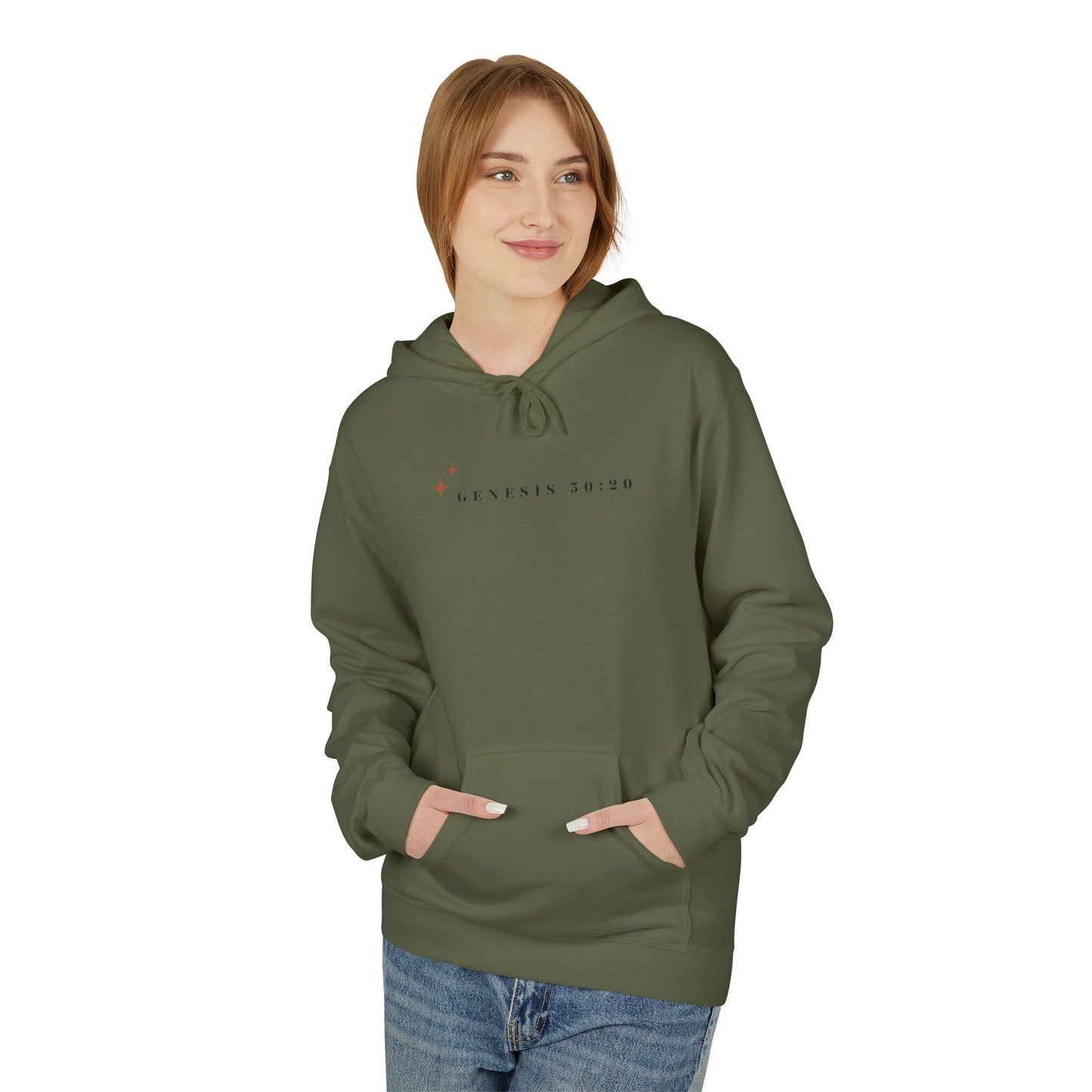 Genesis 50:20 Midweight Softstyle Fleece Hoodie