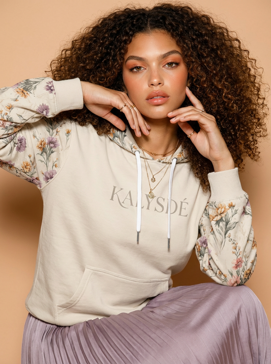 Kalysdé Signature Floral Pullover Hoodie