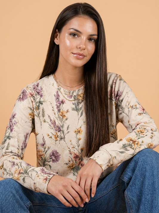 Consider The Wildflowers Loose Sweatshirt