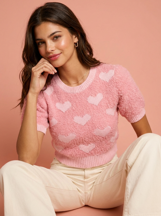 My Hearts Cropped Sweater