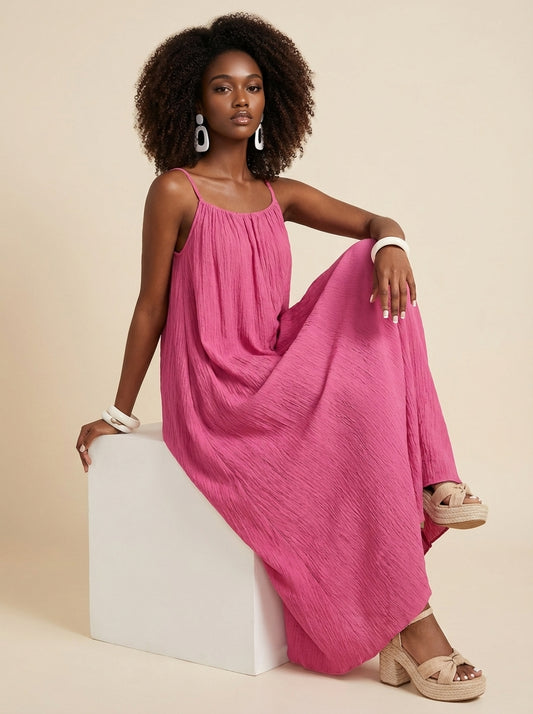 Athena Strap Flowy Maxi Dress